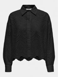 ONLY Koszula Valais 15269568 Czarny Loose Fit. Czarne koszule Only, m, bez wzorów, z bawełny, bez kołnierzyka, bez ramiączek. Za 169.99 zł.