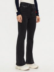 Tommy Jeans Jeansy Sylvia DW0DW19910 Czarny Flare Fit. Czarne jeansy Tommy Jeans, bez wzorów. Za 279.99 zł.