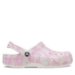 Klapki Crocs. Czerwone klapki Crocs, bez wzorów, bez obcasa. Za 189.99 zł.