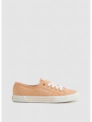 Pepe Jeans FOOTWEAR Sneakersy w kolorze pomarańczowym rozmiar: 38. Pomarańczowe trampki Pepe Jeans FOOTWEAR, bez wzorów, z jeansu, bez zapięcia. Za 132.05 zł.