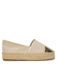 DeeZee Espadryle JSZ701-2 Złoty. Żółte espadryle DeeZee, bez wzorów, z materiału, bez obcasa, bez zapięcia. Za 119.99 zł.