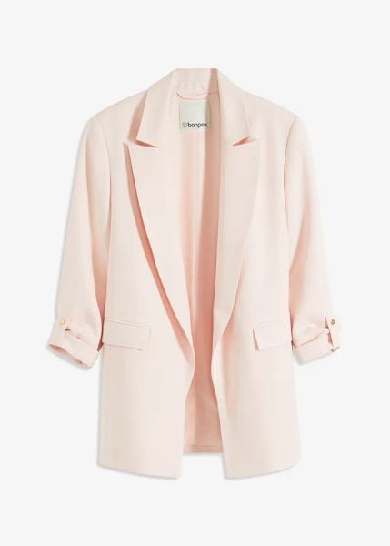 Długi żakiet. Czarne marynarki i żakiety bonprix, bez wzorów, eleganckie. Za 219.99 zł.