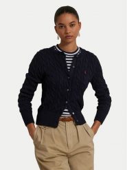 Polo Ralph Lauren Kardigan 211971868008 Granatowy Slim Fit. Niebieskie kardigany Polo Ralph Lauren, xxl, bez wzorów. Za 1,199.00 zł.