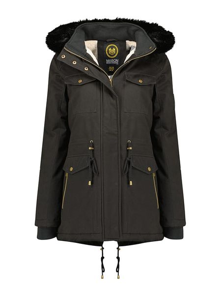 Maison Montaigne Parka "Celemai" w kolorze czarnym rozmiar: M. Czarne parki Maison Montaigne, m, bez kaptura. Za 239.95 zł.