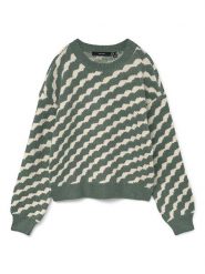 Vero Moda Sweter w kolorze zielono-kremowym rozmiar: XL. Zielone swetry Vero Moda, xl, bez wzorów, bez ramiączek. Za 105.63 zł.