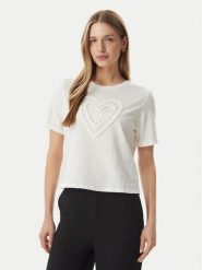 Morgan T-Shirt 261-DUROUJ Biały Regular Fit. Białe t-shirty Morgan, s, bez wzorów, z bawełny, bez kołnierzyka, bez ramiączek. Za 179.99 zł.