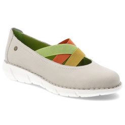 Półbuty damskie Maciejka, na platformie skórzane wsuwane z gumkami i z okrągłym noskiem, jasny popiel, P6814. Brązowe półbuty wsuwane Maciejka, bez wzorów, ze skóry, klasyczne, z okrągłym noskiem, bez obcasa, na platformie, bez zapięcia. Za 209.00 zł.