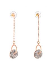 MENTHE À L'O Pozłacane kolczyki-wkrętki z kryształami rozmiar: onesize. Czerwone kolczyki MENTHE À L'O, z kryształem, pozłacane. Za 161.73 zł.