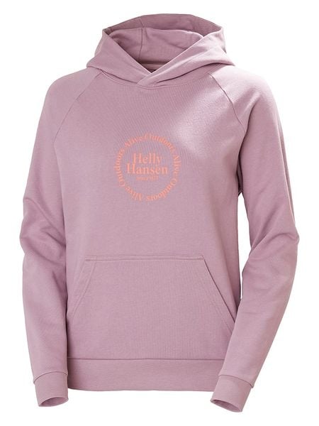 Helly Hansen Bluza "Core Graphic" w kolorze fioletowym rozmiar: S. Różowe bluzy Helly Hansen, s, bez wzorów, z kapturem. Za 139.95 zł.