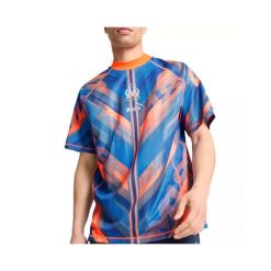 Koszulka retro OM. Niebieskie bluzki Puma, bez wzorów, retro, bez kołnierzyka, bez ramiączek. W wyprzedaży za 312.00 zł.