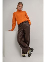 Josephine & Co Sweter "Serena" w kolorze pomarańczowym rozmiar: L. Pomarańczowe swetry Josephine & Co, l, bez wzorów, z bawełny, bez ramiączek. Za 297.36 zł.