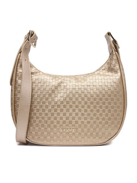 Lasocki Torebka C-LSK-X-001-08 Złoty. Żółte listonoszki Lasocki, bez wzorów, z materiału, bez dodatków. Za 149.99 zł.