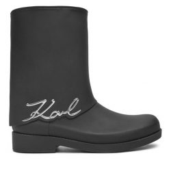 Kalosze KARL LAGERFELD. Czarne kalosze KARL LAGERFELD, bez wzorów. Za 519.99 zł.