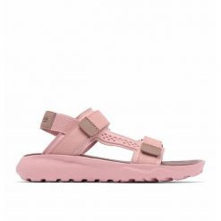Sandały damskie Columbia Peakfreak Roam Sandal. Czerwone sandały Columbia, bez wzorów, sportowe, bez obcasa, bez zapięcia. Za 161.99 zł.