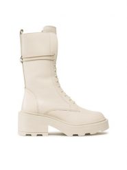 Gino Rossi Botki RST-DORA-02 Beżowy. Brązowe botki Gino Rossi, bez wzorów, ze skóry, bez obcasa, na słupku, bez zapięcia. Za 379.99 zł.