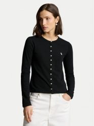 Polo Ralph Lauren Kardigan 211941175002 Czarny Slim Fit. Czarne kardigany Polo Ralph Lauren, xs, bez wzorów, z bawełny. Za 419.99 zł.