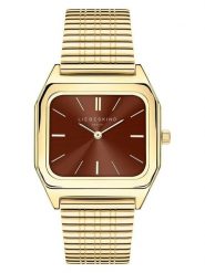 Liebeskind Zegarek kwarcowy w kolorze złoto-brązowym rozmiar: onesize. Brązowe, analogowe zegarki Liebeskind, ze stali. Za 426.40 zł.