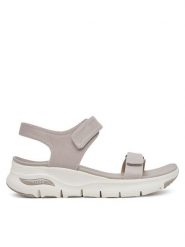 Skechers Sandały Arch Fit-Touristy 119247/TPE Brązowy. Brązowe sandały Skechers, bez wzorów, z materiału, bez obcasa, na płaskiej podeszwie, bez zapięcia. Za 269.99 zł.