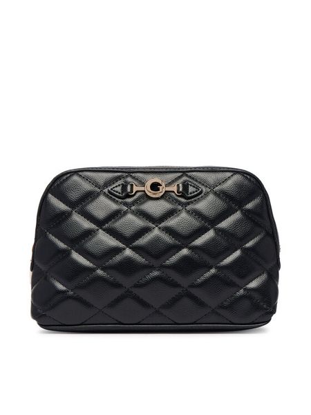 Guess Kosmetyczka PW7588 P6470 Czarny. Czarne kufry i kosmetyczki Guess, z aplikacjami, ze skóry, bez dodatków. Za 214.99 zł.