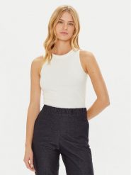 Max Mara Leisure Top Peggi 2426946068 Biały Regular Fit. Białe topy Max Mara Leisure, s, bez wzorów, z bawełny, bez kołnierzyka, bez ramiączek. Za 229.99 zł.