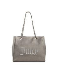 Juicy Couture Torebka CEO-BIJXT8935WPO Szary. Szare torebki klasyczne Juicy Couture, bez wzorów, z materiału, bez dodatków. Za 399.99 zł.