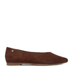 Baleriny Lasocki. Brązowe baleriny Lasocki, bez wzorów, bez obcasa. Za 169.99 zł.