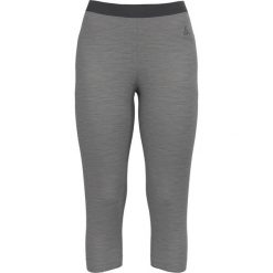 Legginsy termoaktywne damskie Odlo MERINO 200 base layer 3 /4 bottoms. Szare legginsy Odlo, s, bez wzorów, z materiału. Za 342.70 zł.