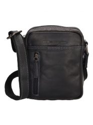 HIDE & STITCHES Skórzana torebka w kolorze czarnym - 14,5 x 18 x 5,5 cm rozmiar: onesize. Czarne torby na ramię HIDE & STITCHES, bez wzorów, z materiału, na ramię, bez dodatków. Za 130.99 zł.