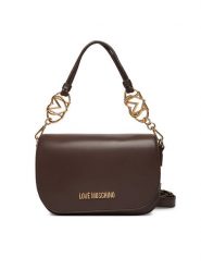 LOVE MOSCHINO Torebka JC4049PP1NLF0301 Brązowy. Brązowe torebki klasyczne Love Moschino, bez wzorów, ze skóry, bez dodatków. Za 949.99 zł.