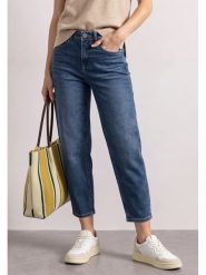 Street One Dżinsy - Barrel fit - w kolorze niebieskim rozmiar: W31/L28. Niebieskie jeansy Street One, l, z aplikacjami, z podwyższonym stanem. Za 179.95 zł.