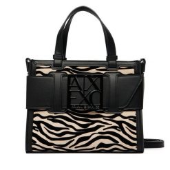 Torebka Armani Exchange. Czarne torebki klasyczne Armani Exchange, bez wzorów, bez dodatków. Za 729.99 zł.