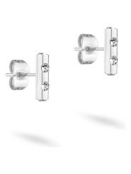 Tamaris Kolczyki-wkrętki ze szkłem rozmiar: onesize. Szare kolczyki Tamaris, szklane. Za 104.89 zł.