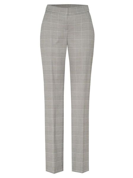 Rosner Spodnie "Luisa" w kolorze szarym rozmiar: 46. Szare spodnie materiałowe Rosner, na co dzień, bez wzorów, z materiału, z podwyższonym stanem. Za 99.80 zł.