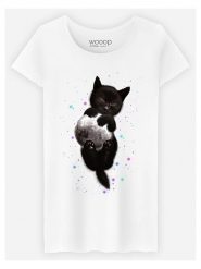 WOOOP Koszulka "Norma" w kolorze białym rozmiar: S. Białe bluzki Wooop, s, bez wzorów, bez kołnierzyka, bez ramiączek. Za 56.99 zł.