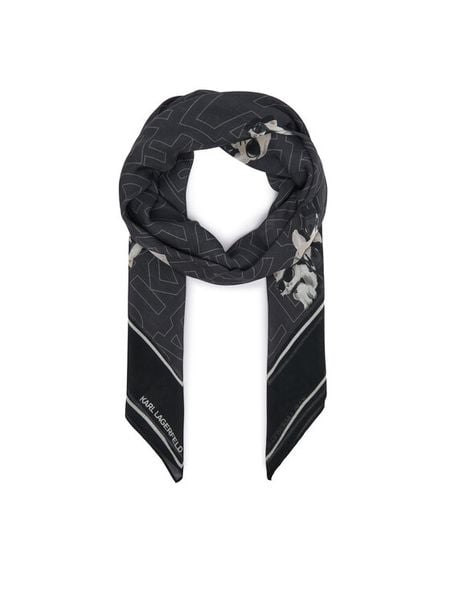 KARL LAGERFELD Chusta B4W33047 Czarny. Czarne rękawiczki KARL LAGERFELD, bez wzorów, z wiskozy. Za 429.99 zł.