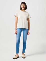 Wrangler Dżinsy - Skinny fit - w kolorze błękitnym rozmiar: W27/L30. Niebieskie jeansy Wrangler, l, z aplikacjami. Za 215.21 zł.