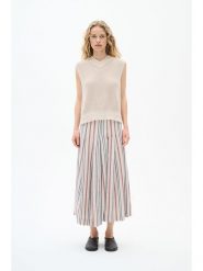InWear Spódnica w kolorze beżowo-antracytowo-czerwonym rozmiar: 40. Brązowe spódnice InWear, bez wzorów, maxi. Za 180.49 zł.