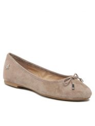 LAUREN RALPH LAUREN Baleriny Jayna 802882590004 Szary. Szare baleriny Lauren Ralph Lauren, bez wzorów, ze skóry, bez obcasa. Za 439.99 zł.