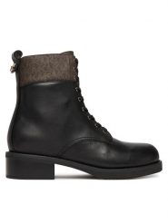 MICHAEL Michael Kors Trzewiki Lyle 40F5LYFB8L Czarny. Czarne botki MICHAEL Michael Kors, bez wzorów, ze skóry, bez obcasa, na płaskiej podeszwie, bez zapięcia. Za 1,129.00 zł.