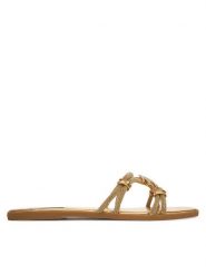 KARL LAGERFELD Klapki Olympia II KL87406 Złoty. Żółte klapki KARL LAGERFELD, bez wzorów, z syntetyku, bez obcasa. Za 547.99 zł.