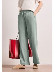 Street One Spodnie w kolorze miętowym rozmiar: 34/L30. Zielone spodnie materiałowe Street One, l, bez wzorów, z materiału, z podwyższonym stanem. Za 154.95 zł.