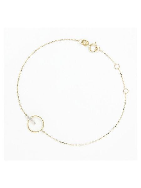 DIAMANTA Złota bransoletka "Barette encerclée" z diamentami rozmiar: onesize. Żółte bransoletki DIAMANTA, z diamentem, złote. Za 861.99 zł.