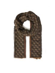 Guess Szal AM9492 POL03 Brązowy. Brązowe rękawiczki Guess, z aplikacjami, z materiału. Za 329.99 zł.