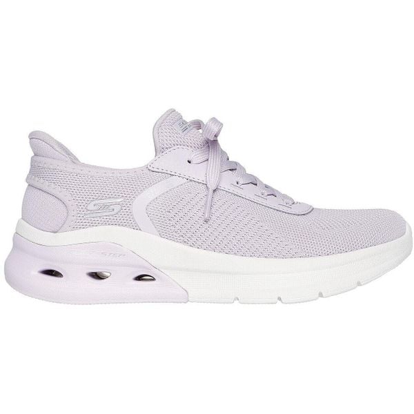Buty sportowe damskie Skechers Bobs Arc Waves 2.0. Fioletowe obuwie sportowe Skechers, bez zapięcia. Za 390.00 zł.