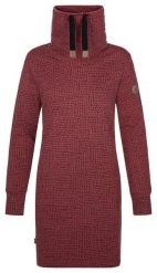 Damska sportowa sukienka-bluza Loap Ebunka różowa. Brązowe bluzy ÀLG, s, bez wzorów, z bawełny, bez kaptura. Za 184.99 zł.
