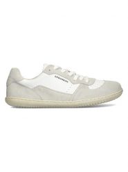 Groundies Skórzane buty "Nova GO1" w kolorze beżowo-białym do chodzenia na boso rozmiar: 39. Białe trampki Groundies, bez wzorów, z nubiku, bez zapięcia. Za 304.99 zł.