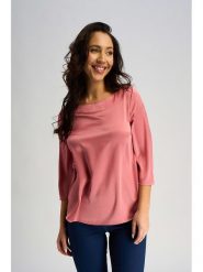 Marks & Spencer Bluzka w kolorze koralowym rozmiar: 38. Czerwone bluzki Marks & Spencer, bez wzorów, bez kołnierzyka, bez ramiączek. Za 48.39 zł.