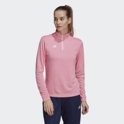 Bluza piłkarska damska Adidas Entrada 22 Training Top. Czerwone bluzy Adidas, xs, bez wzorów, bez kaptura. Za 121.00 zł.