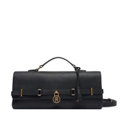 Torebka Tommy Hilfiger. Czarne torebki klasyczne TOMMY HILFIGER, bez wzorów, bez dodatków. Za 1,099.00 zł.