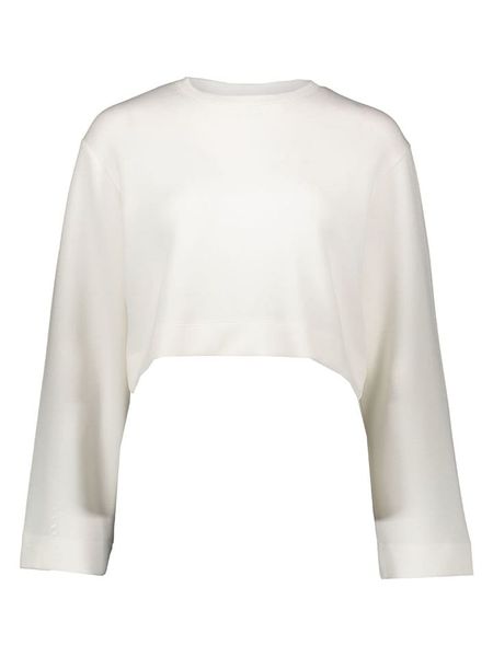 YAS Bluza w kolorze białym rozmiar: L. Białe bluzy YAS, l, bez wzorów, bez kaptura. Za 143.83 zł.